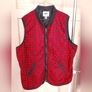 Old Navy plaid vest